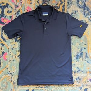Jack Nicklaus Polo Shirt Mens Small Blue Stay Dri Golden Bear Golf Active